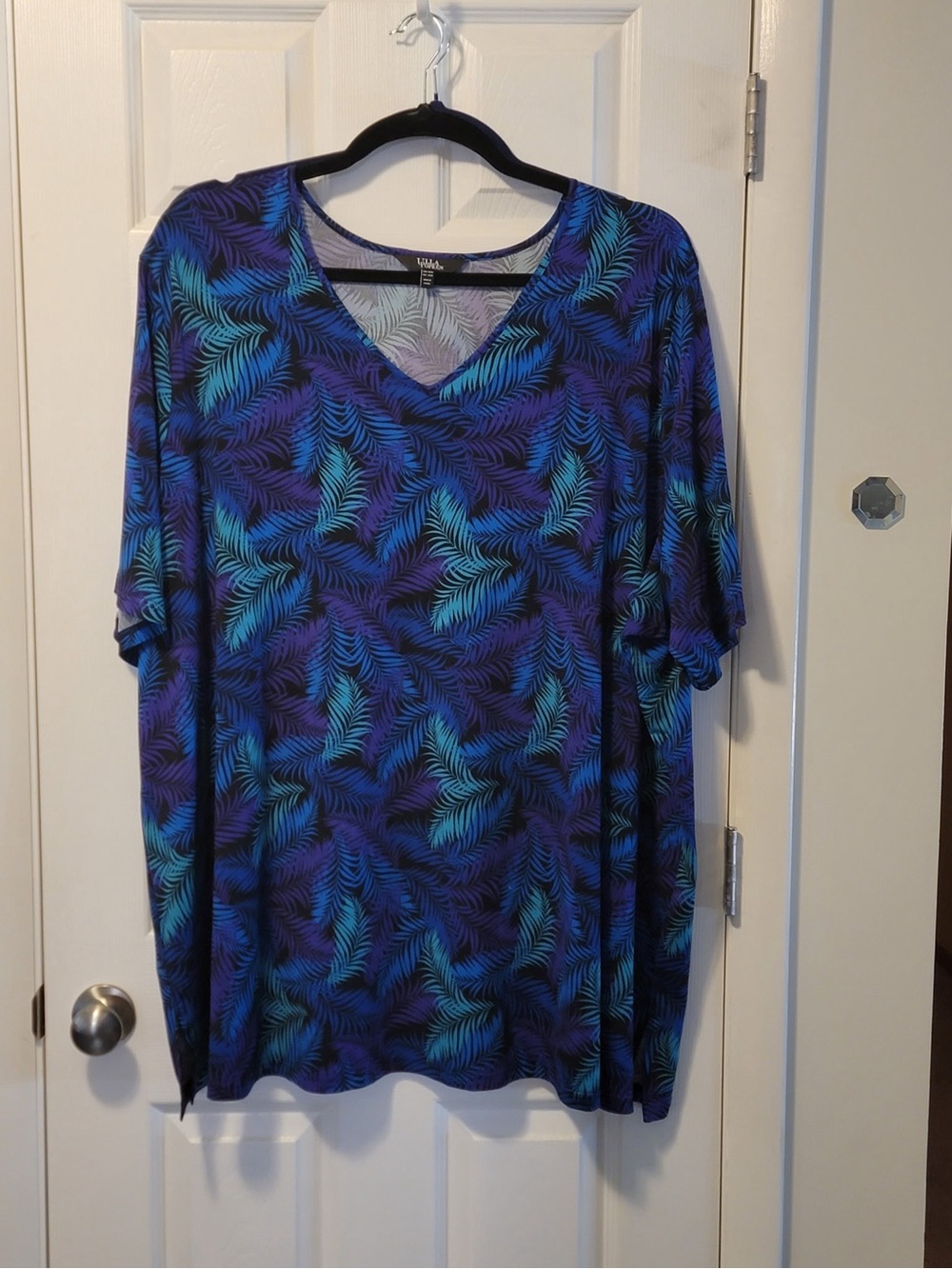 Ulla Popken Matte Jersey Short Sleeve Tunic Top